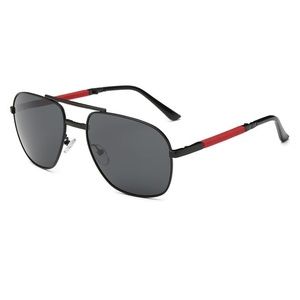 Trifold Aviator Sunglasses (Black)